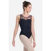 Kép 2/3 - So Danca virágmintás tüllbetétes női dressz - fekete