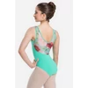 Kép 1/3 - So Danca virágmintás tüllbetétes női dressz - menta