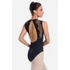 Kép 1/3 - So Danca tüllbetétes nyitott hátú női dressz - fekete