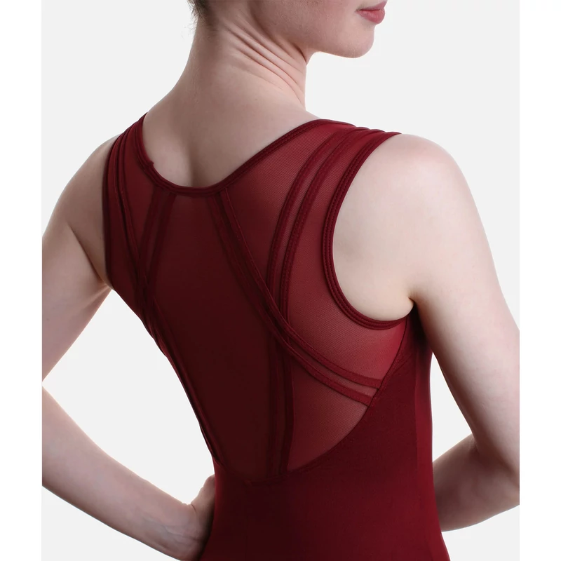 So Danca POLINA tüllbetétes női dressz - burgundi
